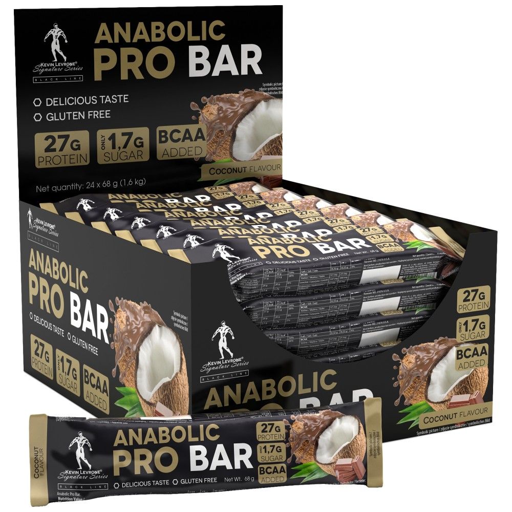 Čierna čiara / anabolická proteínová tyčinka - 24 x 68 gramov