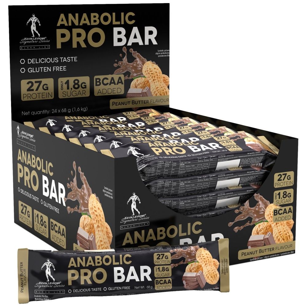 Čierna čiara / anabolická proteínová tyčinka - 24 x 68 gramov