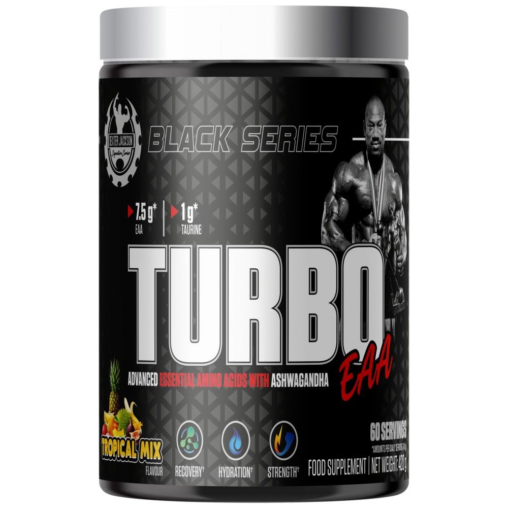 Čierna séria | Turbo eaa prášok ~ erenciálne aminokyseliny s taurínom - 420 gramov