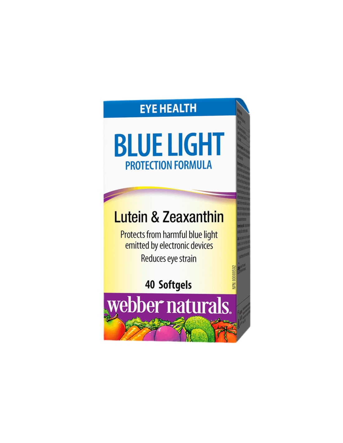 Lutein a zeaxantínový vzorec pre silné videnie - ochrana modrého svetla - ochrana digitálneho zariadenia, 40 kapsúl softgel