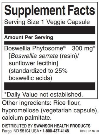 Boswellia Phytosóm - štandardizovaný 300 mg / 60 Vcaps - 0