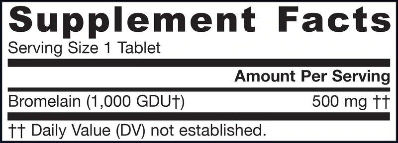 Bromelain 1000 GDU - 60 tabliet