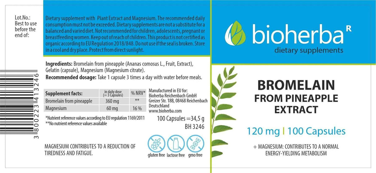 Bromelain 200 mg - 100 kapsúl
