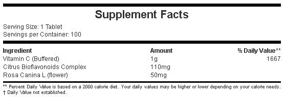 Vitamín C 1 000 mg / 100 kariet