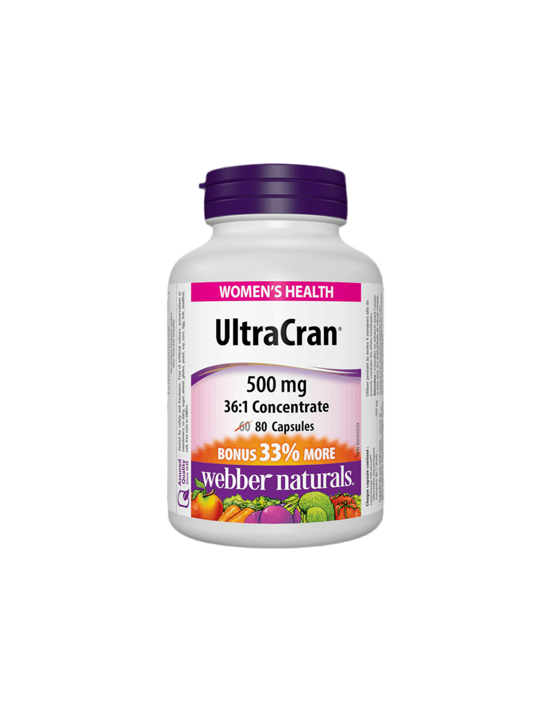 UltraCran® / Cranberry 36:1 Concentrate 500 mg x 80 capsules - Nutra Best Europe