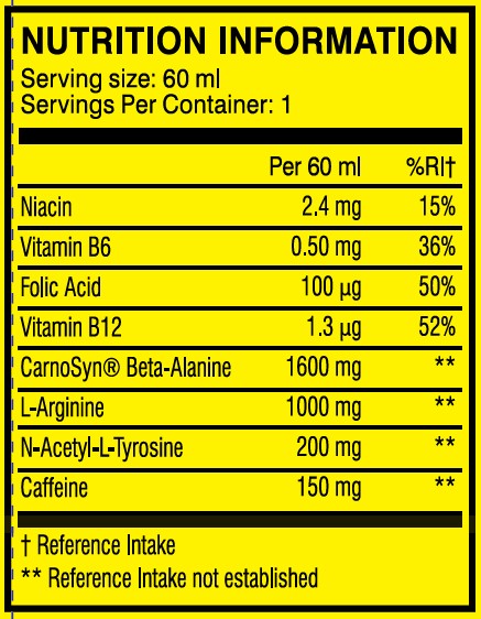 C4 pred tréningom Shot / 60 ml