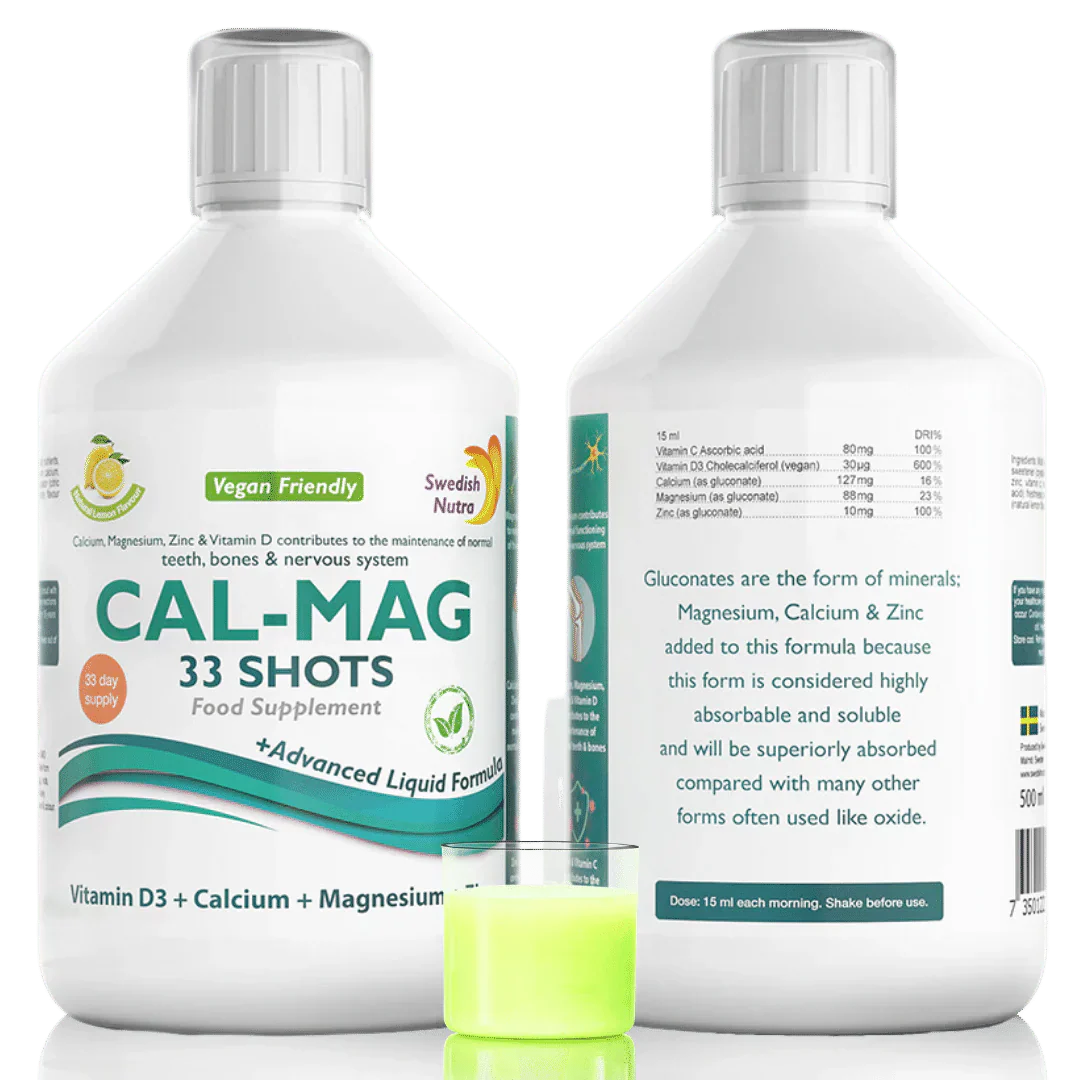 CAL-MAG /500 ml, 33 DÁVOK/ <tc>Swedish Nutra</tc>
