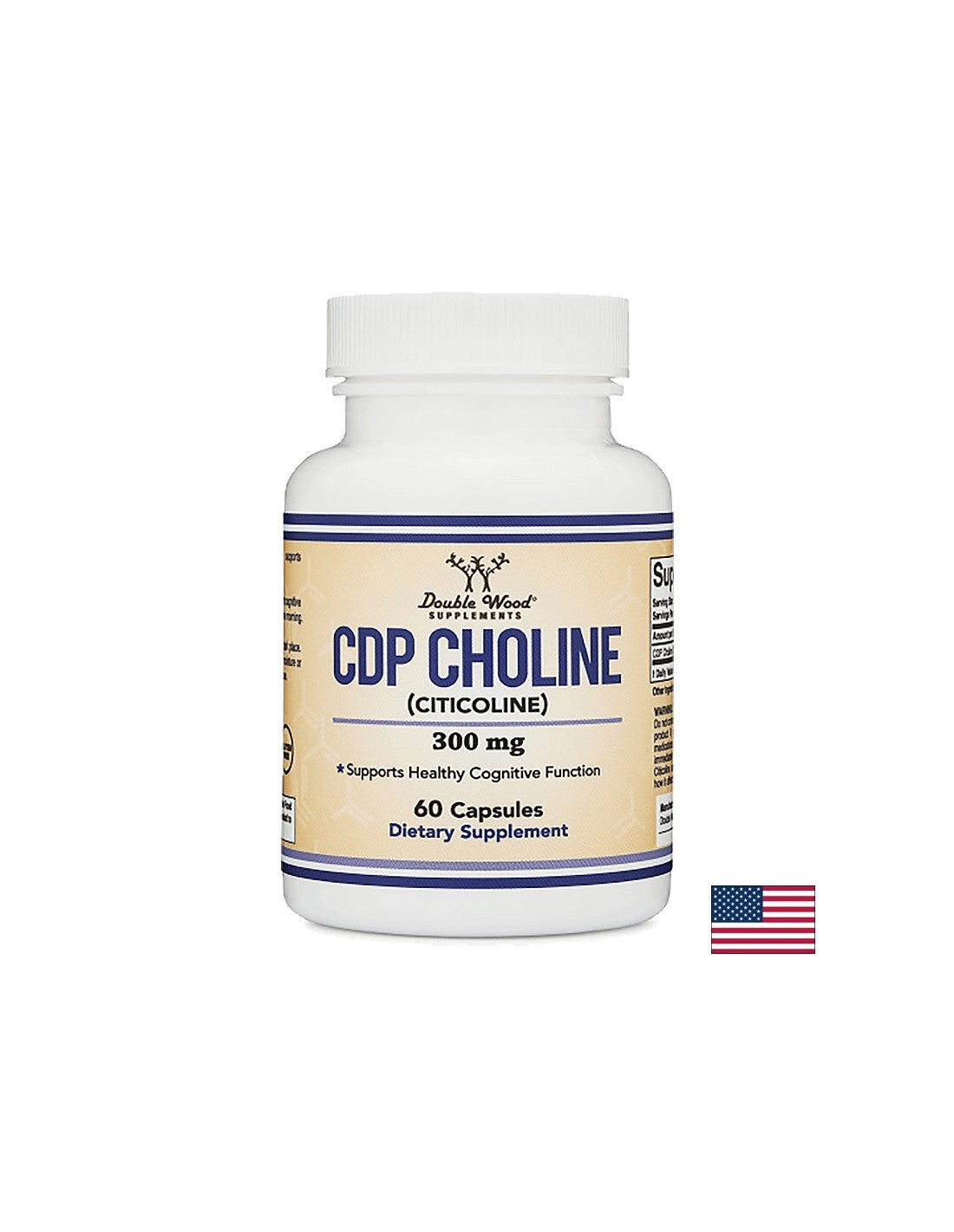 CDP Cholín (Citicolin), 300 mg, 60 kapsúl <tc>Double Wood</tc>