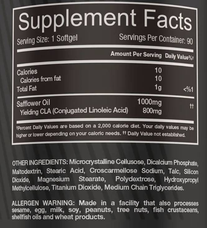 CLA 1000 mg 90 gélových kapsúl