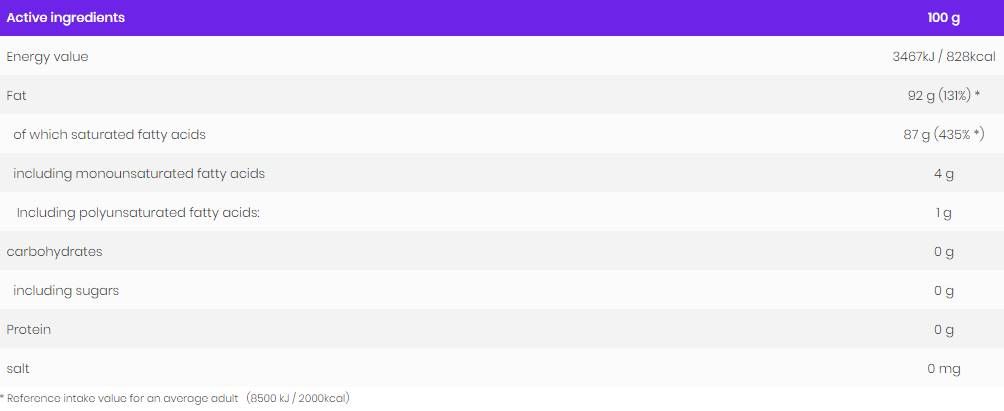 Kokosový olej extra panna - 400 грама