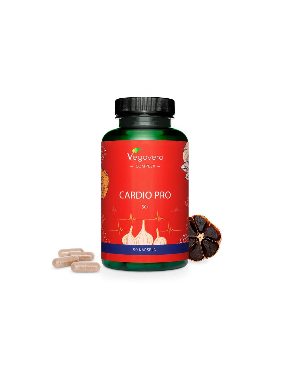 Cardio Pro 50+ - Zloženie zdravého srdca, 90 <tc>Vegavero</tc> Kapsuly