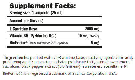 Carniline® Pro Fitness 2000 /25 ml. / 10 amp.
