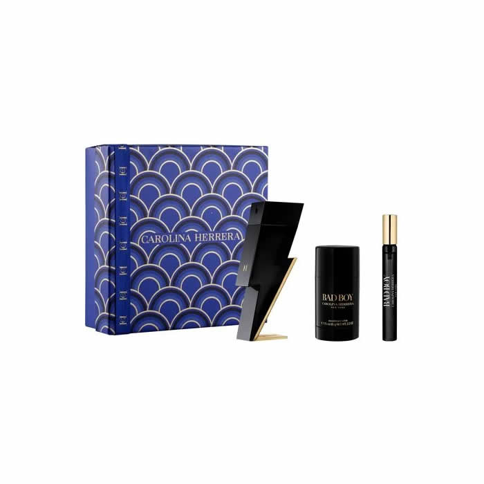 <tc>CAROLINA HERRERA</tc> Bad Boy toaletná voda s rozprašovačom 100 ml sada 3 kusy
