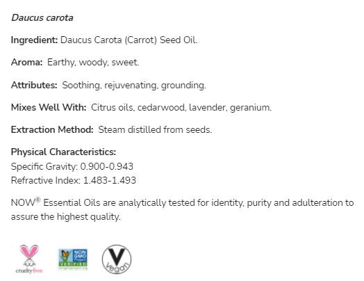 Olej z mrkvy 100% čistý daucus carota - 30 ml