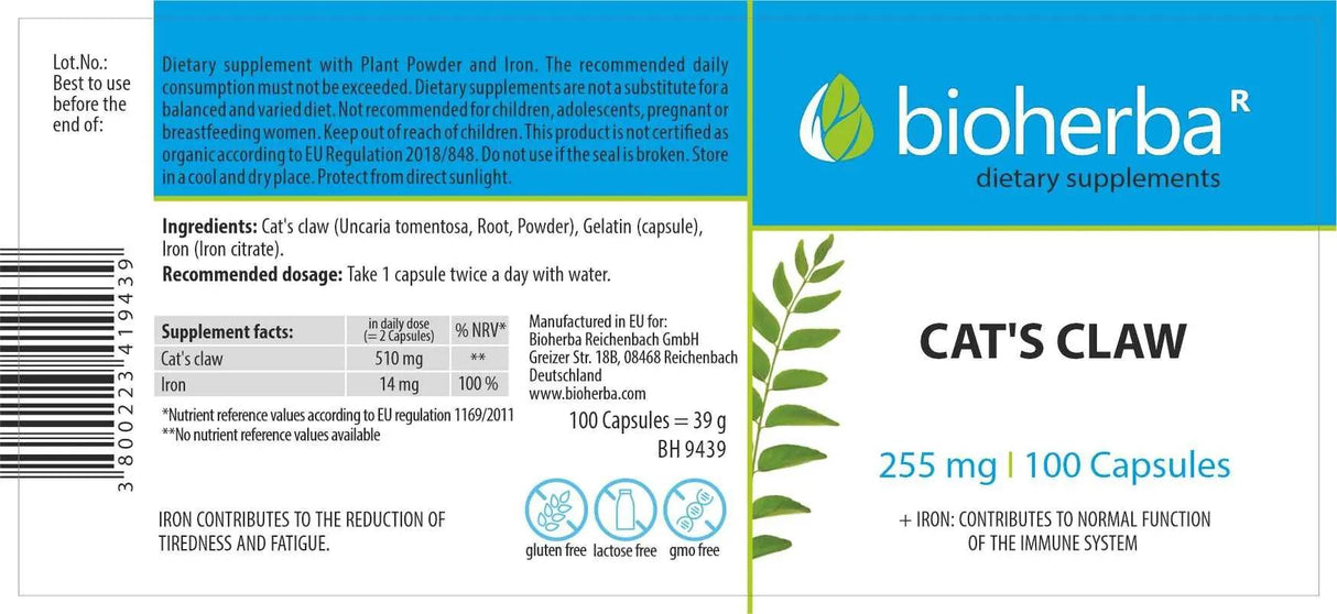 Cat's Claw 310 mg - 100 kapsúl