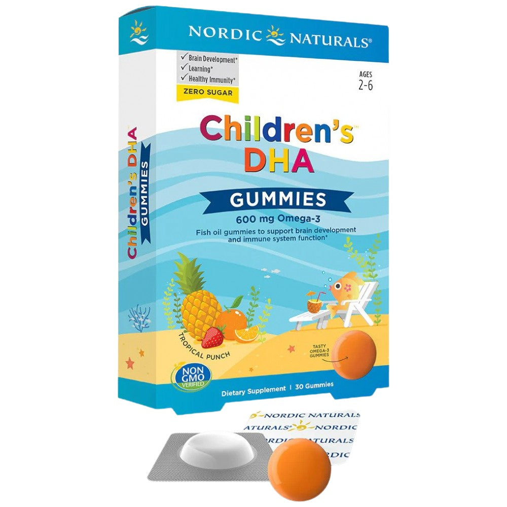 Detské dha Gummies 600 mg - 30 ďasien