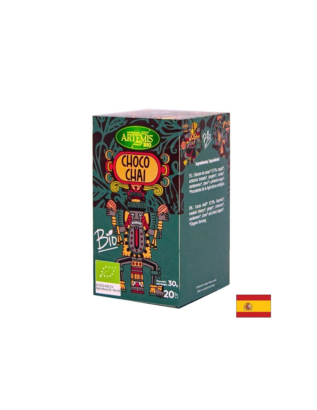 Tea Choco (Choco) Bio, 20 filtračných tašiek Herbes del Moli