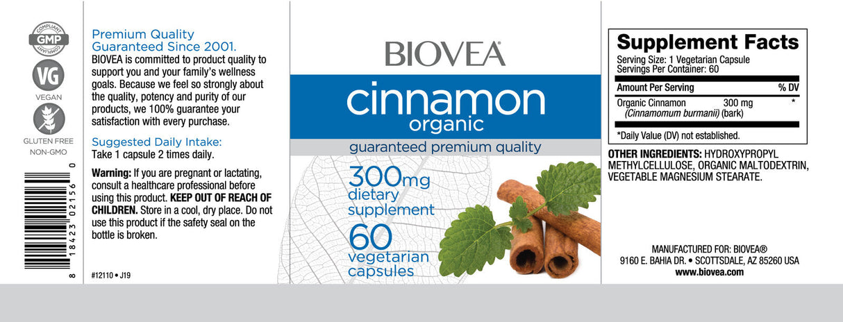 Škorica Organic 300 mg / 60 čiapky