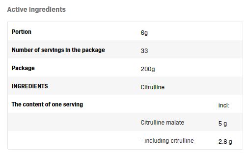 Citrullín - 0,200 kg