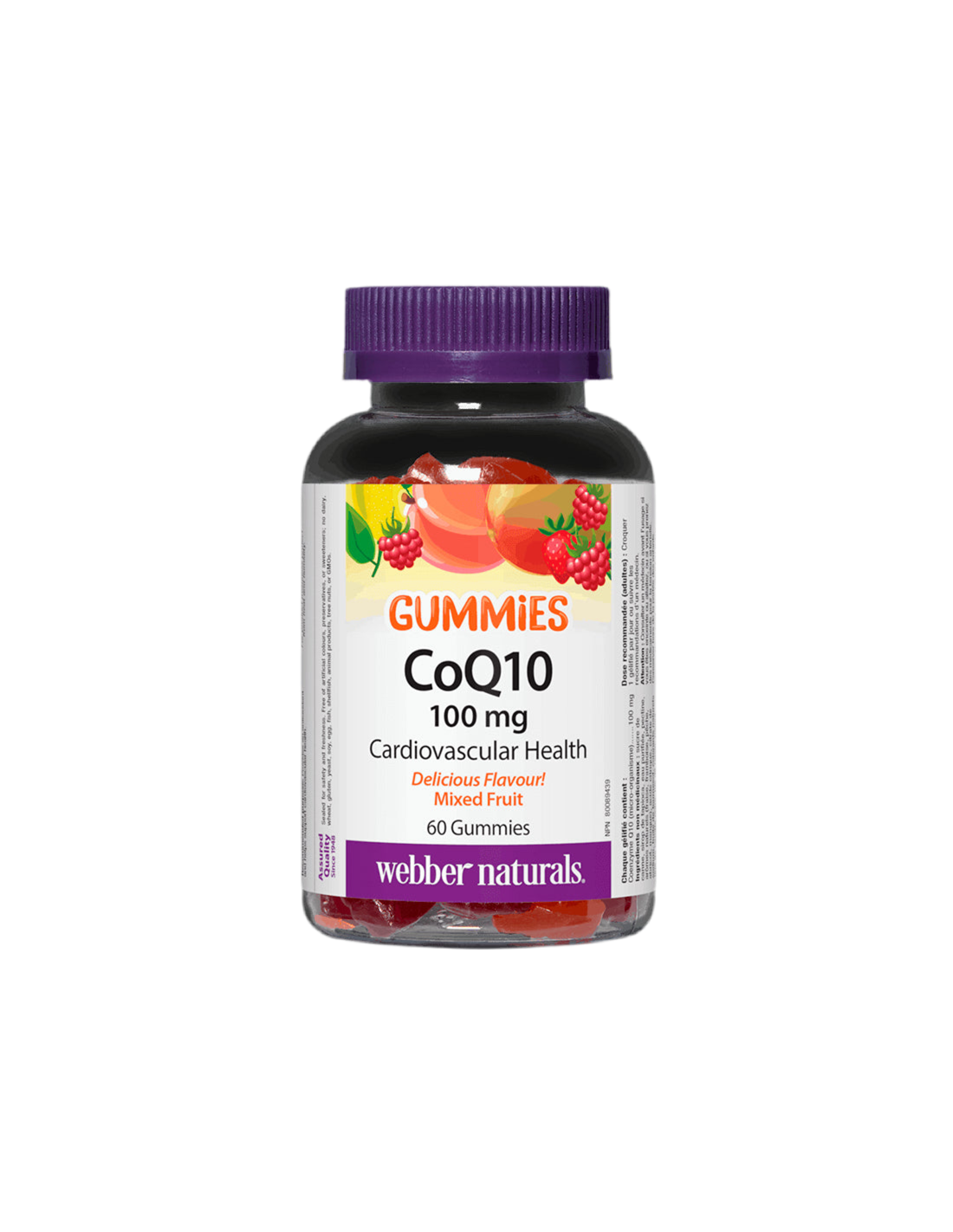 Gummy CoQ10 / Koenzým Q10 100 mg, 60 želé tabliet <tc>Webber Naturals</tc>