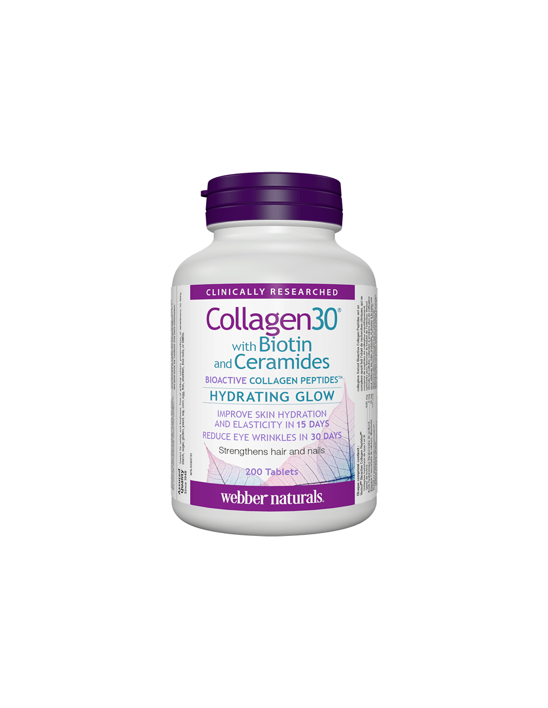 Colagen30® s biotínom a ceramidmi / kolagénom (bioaktívne kolagénové peptidy) s biotínom a ceramidmi, 200 tabliet