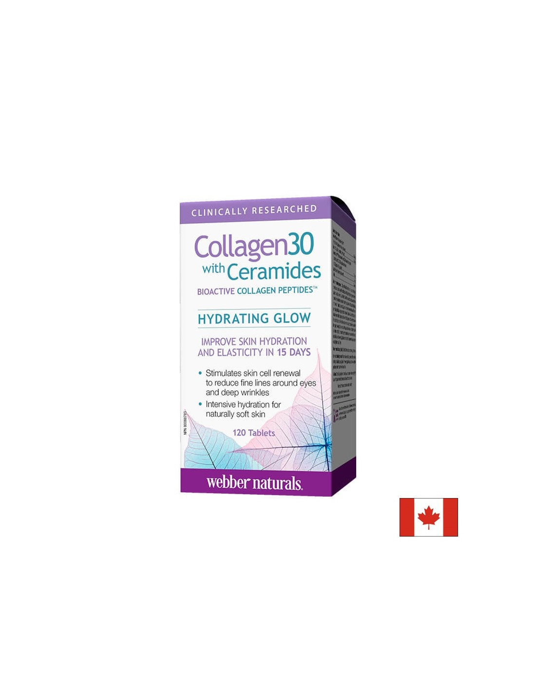 Kolagén 30® s ceramidmi - Kolagén + ceramidy, 120 tabliet <tc>Webber Naturals</tc>