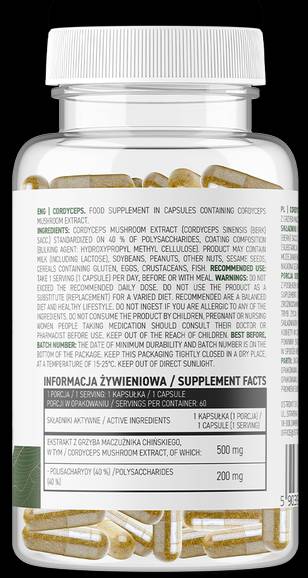 Cordyceps 500 mg | VEGE 60 kapsúl