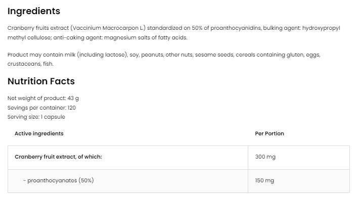 Extrakt z brusnice 300 mg | VEGE 120 kapsúl