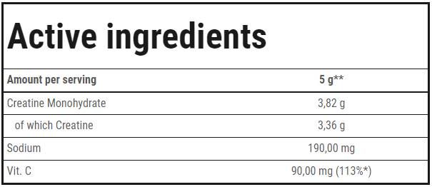 Kreatín 100% | Kreatínový monohydrát prášok - 300 gramov