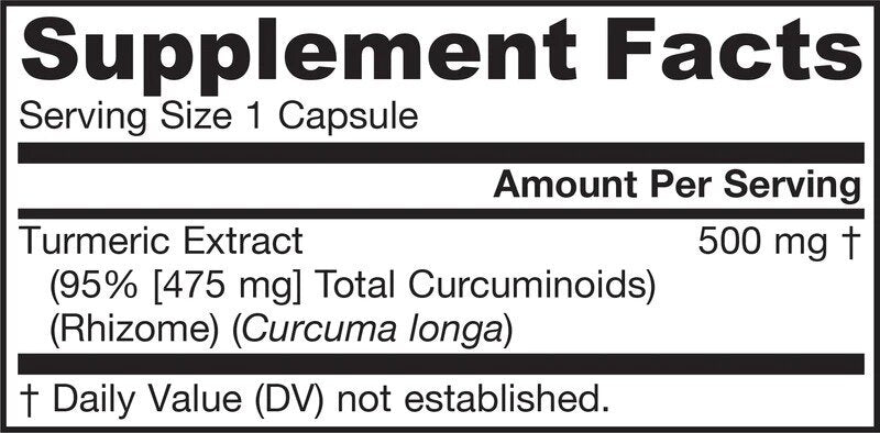 Kurcumín 95 500 mg | 95% curcuminoidy kurkuma extrakt - 120 kapsúl