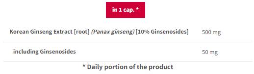 Kórejský ženšen 500 mg - 90 kapsúl