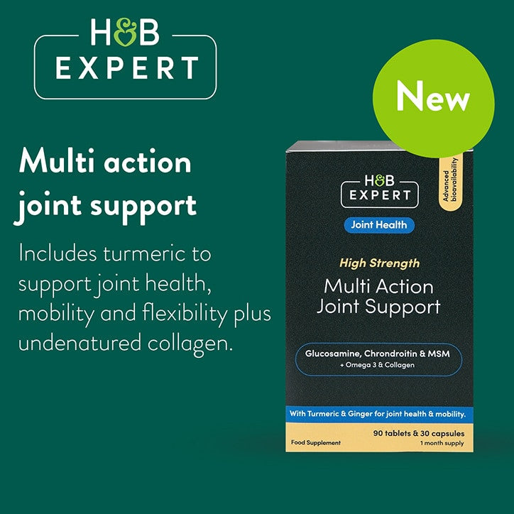 Expert Formula pre zdravé kĺby (podpora viacerých akčných spoločností) 90 tabliet a 30 kapsúl Holland & Barrett