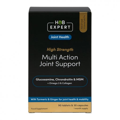 Expert Formula pre zdravé kĺby (podpora viacerých akčných spoločností) 90 tabliet a 30 kapsúl Holland & Barrett