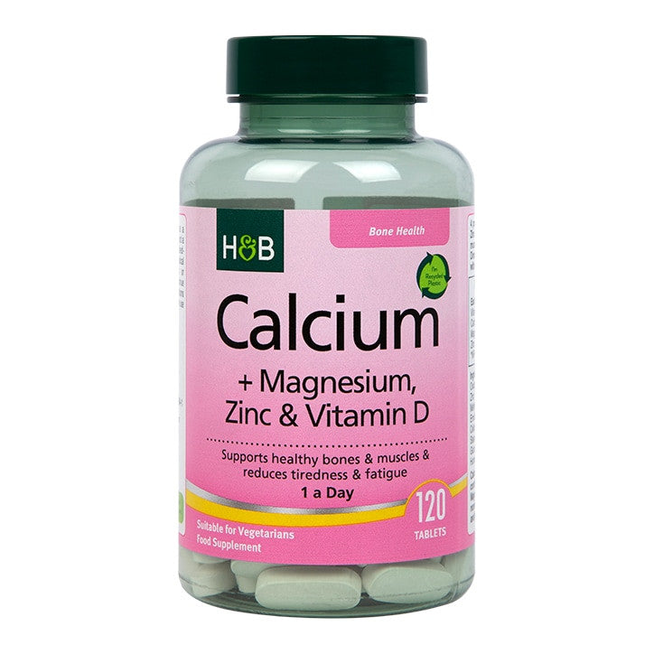 Vápnik, horčík, zinok a vitamín D (vápnik, horčík, zinok a vitamín D) 120 tablety Holland & Barrett