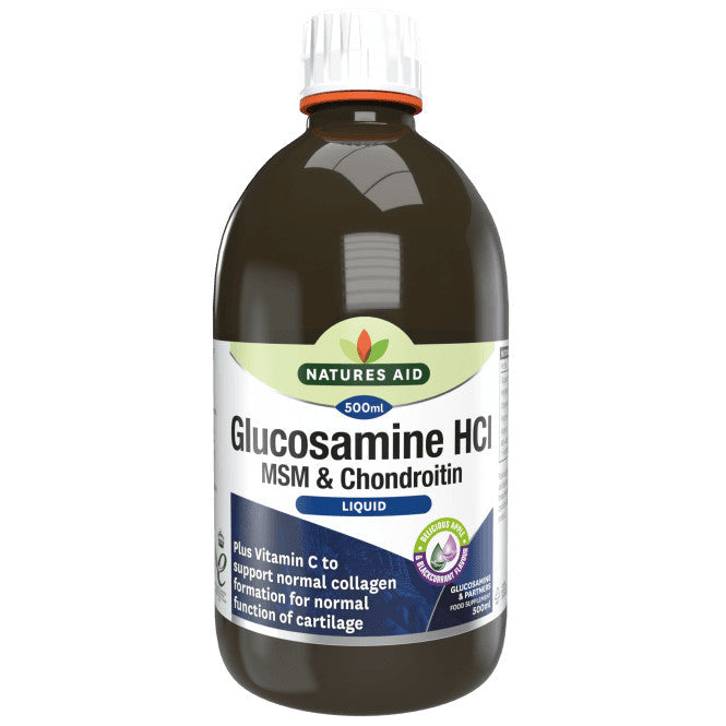 Koncentrovaný tekutý vzorec pre zdravé kĺby s glukozamínom, MSM a chondroitínom (glukozamín, MSM a chondroitín kvapalina) 500 ml Naturesaid