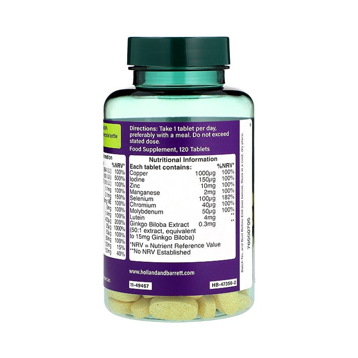 Multivitamíny a minerály pre dospelých ABC-Z 50+ 120 tablety Holland & Barrett