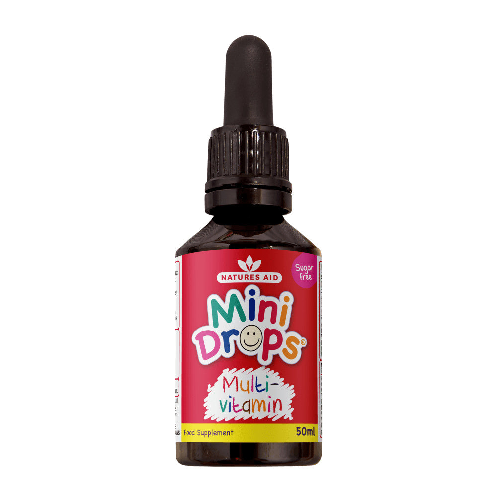Multivitamínové kvapky pre deti (Mini Drops Multi-Vitamin) 50 ml Naturesaid