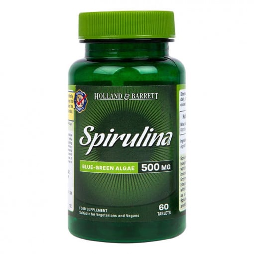 Spirulina (Spirulina) 500 mg 60 tabliet Holland & Barrett