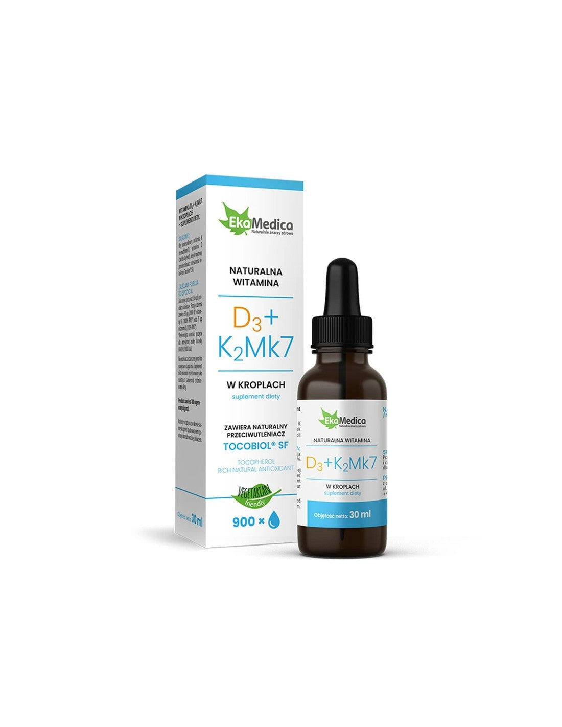 Kosti a zuby - vitamín D3 (10 μg/400 IU) a K2 (15 μg), 30 ml kvapiek