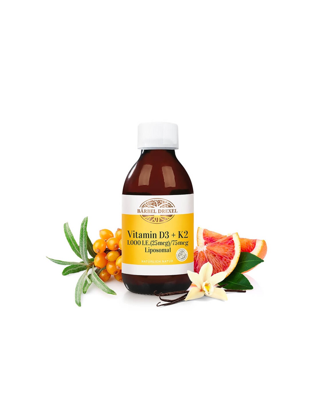 Vitamíny D3 + K2 s vysokou absorpciou - Pre zdravie kostí a srdca, 150 ml <tc>Bärbel Drexel</tc>
