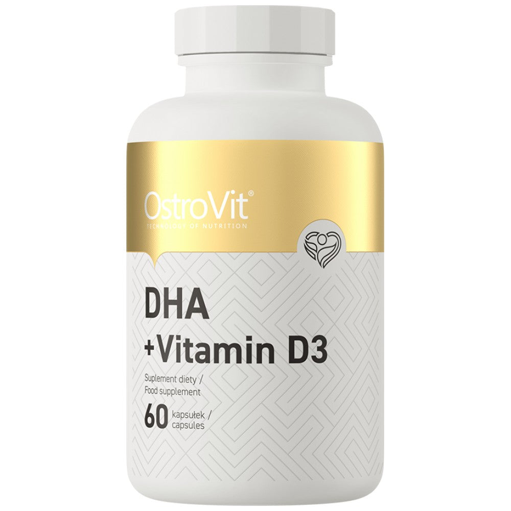DHA + vitamín D3 | 300 mg DHA z rybieho oleja 60 gélových kapsúl