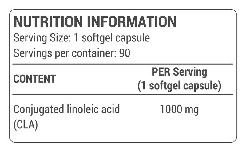 CLA 1000 mg - 90 Softgels