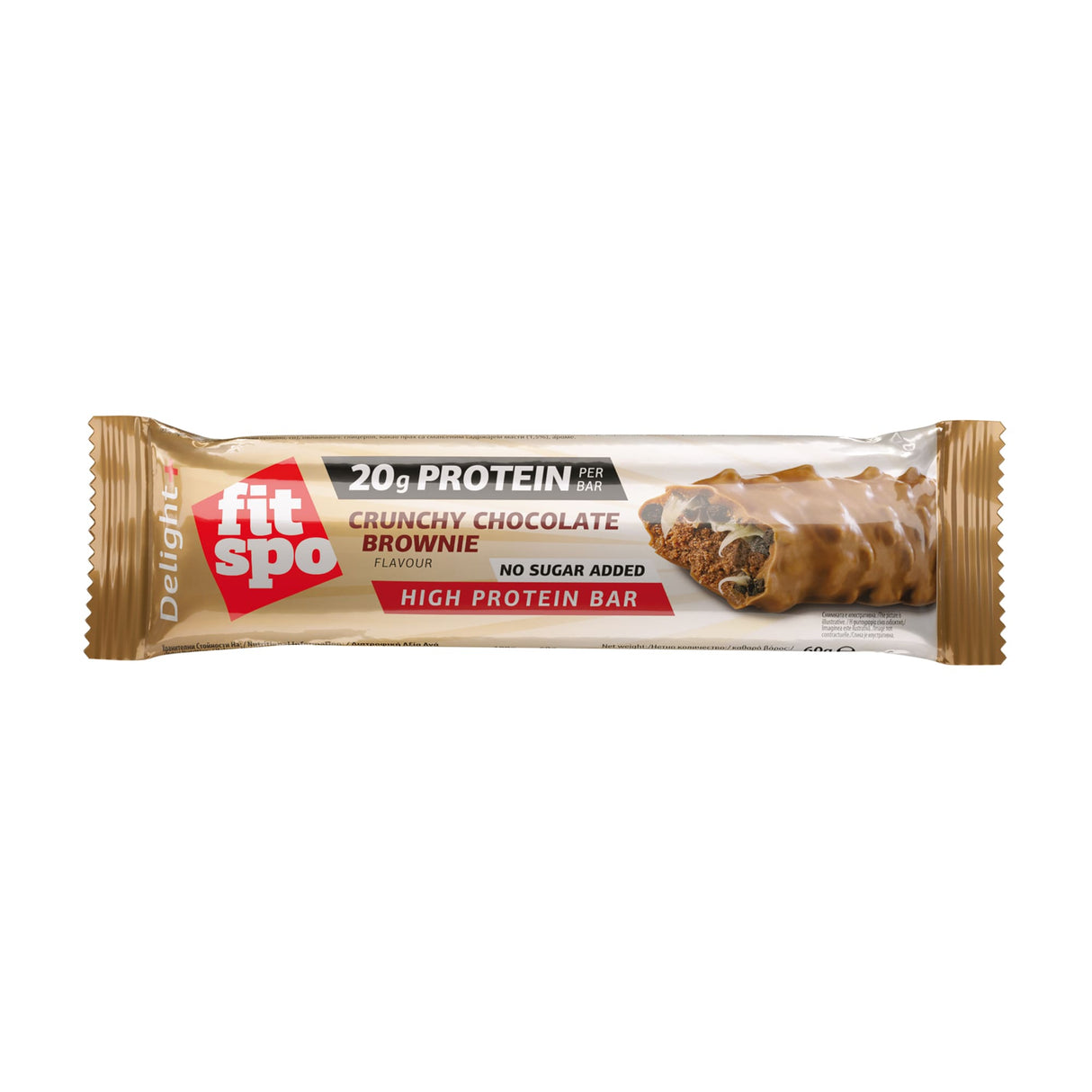 Radosť+ chrumkavý proteínový bar čokoládový koláčik - 12 x 60 gramov