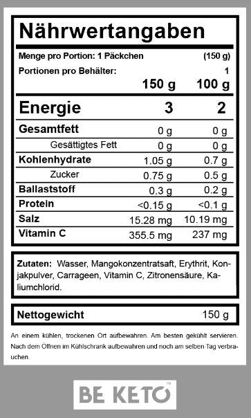 Diéta želé konjac - 150 gramov