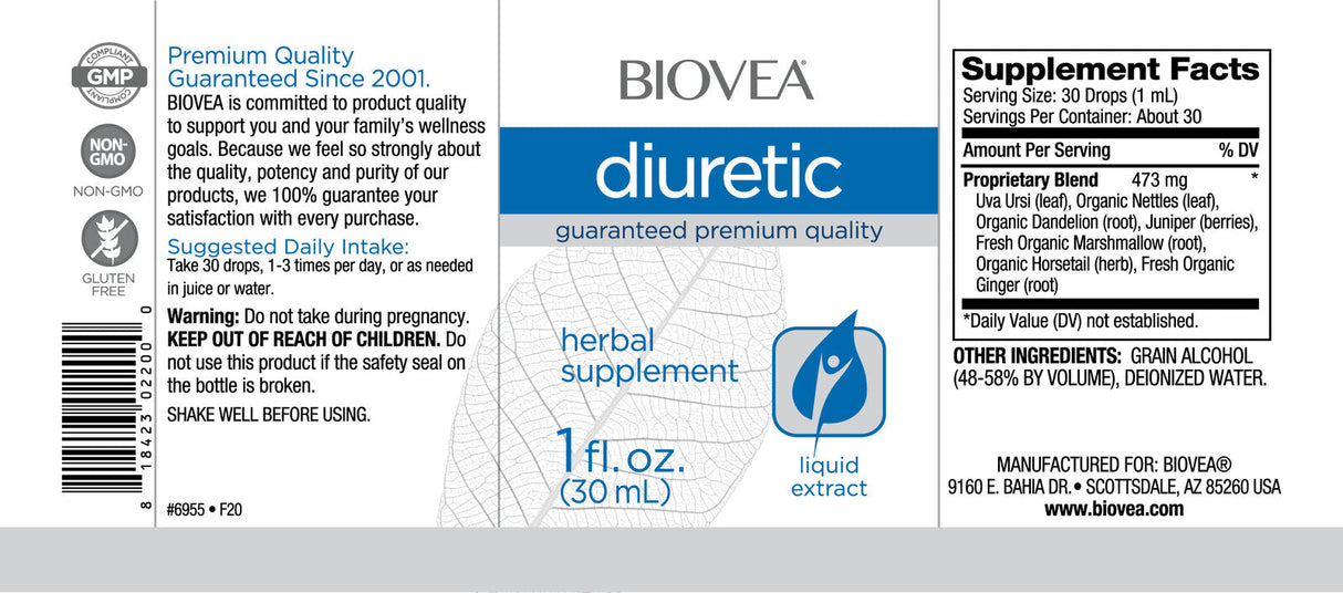 Diuretické kvapky kvapaliny / 30 ml