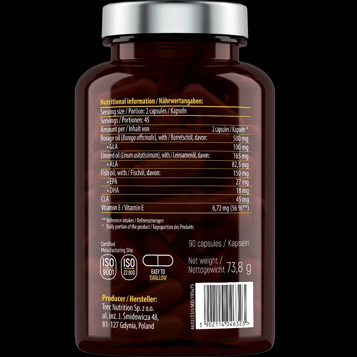 Omega 3-6-9 s rybím olejom-90 gélových kapsúl