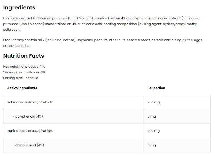 Echinacea 400 mg / vege 90 kapsúl