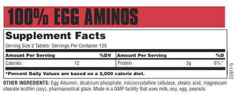 100% vaječné amino 250 tabliet