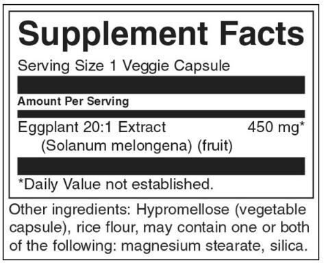 Extrakt z baklažánu 20: 1 450 mg - 30 kapsúl