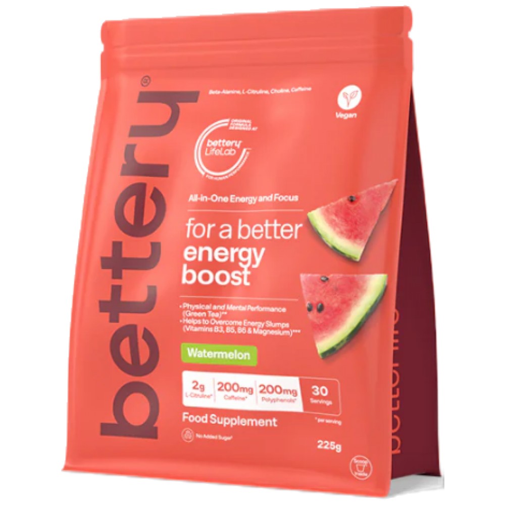 Energy Boost Prášok so zeleným čajom a cholínom - 225 gramov